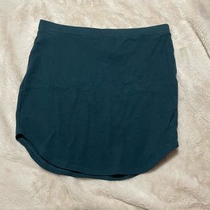 Emerald mini skirt